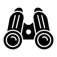 Binocular Glyph Icon vector