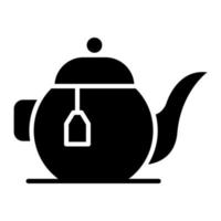 Teapot Glyph Icon vector