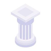 Download premium isometric icon of column vector