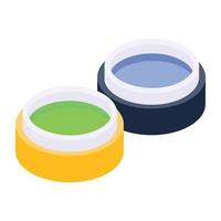 Paint bucket isometric icon is ready for web and apps vector