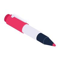 A handy isometric icon of art pencils vector