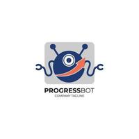 Progress bot logo vector