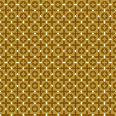 Golden circle multiply seamless background. Geometric flower shape pattern backdrop.