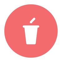 Trendy Takeaway Drink vector