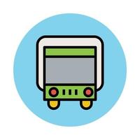 Trendy Bus Concepts vector