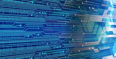 cyber circuit future technology concept background vector