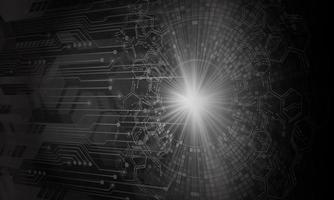 cyber circuit future technology concept background vector