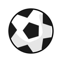 pelota utilizada en el fútbol. bola con una combinación de blanco y negro. vector