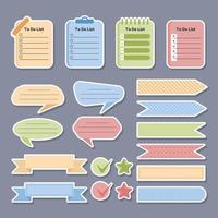 Set of Journaling Stickers vector