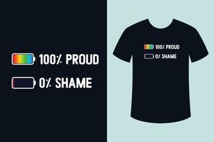 diseño de camiseta de orgullo vector