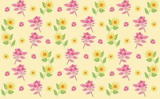 Daisy and rose petal pattern, on a bright background, Chamomile flower buds, Seamless floral pattern, Floral pattern texture concept. minimal prints for cards or wrapping paper vector