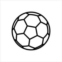 plantilla de diseño de vector de icono de balón de fútbol simple y limpio