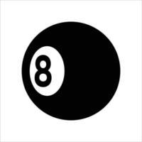 billiard ball icon vector design template simple and clean