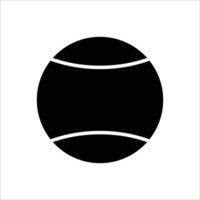 plantilla de diseño de vector de icono de pelota de tenis simple y limpio