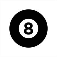 billiard ball icon vector design template simple and clean
