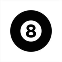 billiard ball icon vector design template simple and clean