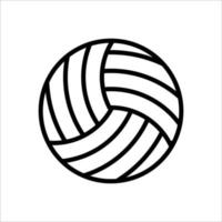 plantilla de diseño de vector de icono de voleibol simple y limpio