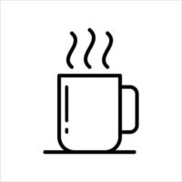 taza de café icono vector plantilla de diseño simple y limpio