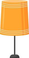 Bedside lamp semi flat color vector object