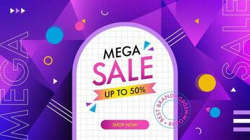 Mega sale background Free Vector