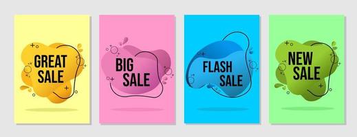 vector design. colorful cover set. discount advertising background. dynamic and elegant design for business