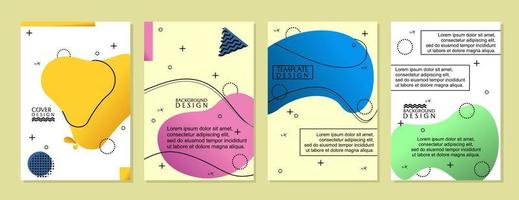 set of trendy and modern cover templates. Abstract background design with geometric style. design for business vector