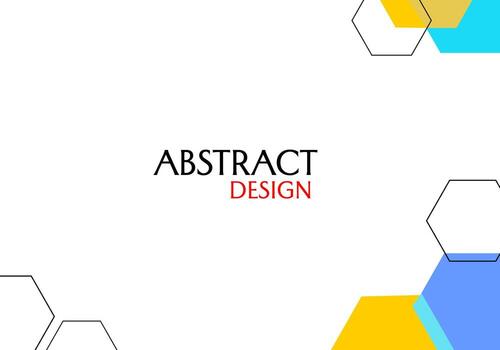 abstract geometric background with hexagon elements. trendy vector design for banner, cover, website