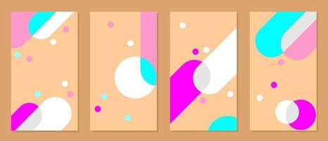 vector design. set of trendy abstract cover templates. colorful background. design for books, magazines, catalogs