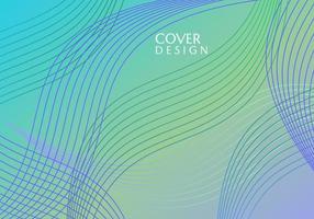 green gradient color banner vector with abstract line elements. elegant design for cover, website, landing page