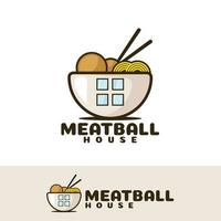 Meatball art illustration vector