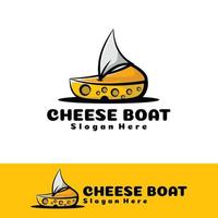 Cheese boat art illustration