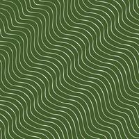 abstract wavy line pattern green vintage background vector
