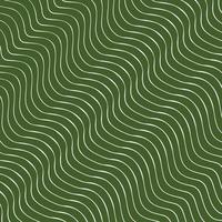 abstract wavy line pattern green vintage background vector