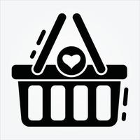 Isolated Ecommerce Theme Glyph Icons EPS 10 Free Vector Graphic