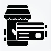 Isolated Ecommerce Theme Glyph Icons EPS 10 Free Vector Graphic