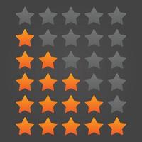 Star Rating with Dark Background Free Vector