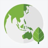 Isolated Globe Asia EPS 10 Free Vector Graphic