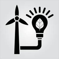 Isolated Windmill EPS 10 Free Vector Graphic