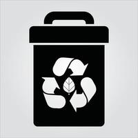 Isolated Recycle Bin EPS 10 Free Vector Graphic