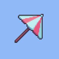 pixel art paraguas ilustración vectorial vector