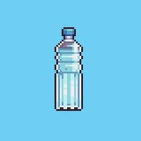 Editable vector water bottle pixel art illustration for game development, game asset, web asset, graphic design, and printed purpose.