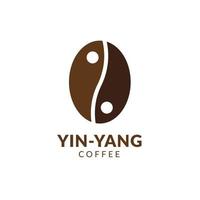 Yin yang coffee logo design can be used as symbols, brand identity, company logo, icons, or others. Color and text can be changed according to your need. vector