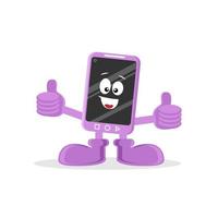 Happy Smartphone Mascot. Suitable for logo, illustration, etc vector