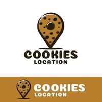 Cookies location art illustration vector
