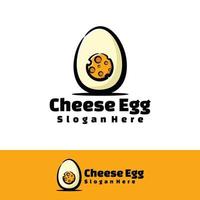 Cheese egg art illustration vector