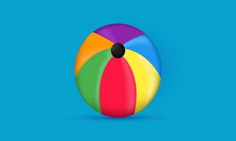 unique 3d realistic icon balloon kids toy colorful isolated on vector