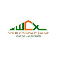 WCX letter logo creative design with vector graphic