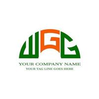 WGG letter logo creative design with vector graphic