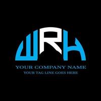 WRH letter logo creative design with vector graphic