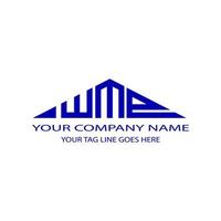 WMP letter logo creative design with vector graphic